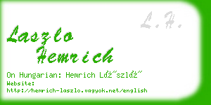 laszlo hemrich business card